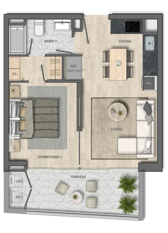 Planta modelo A1